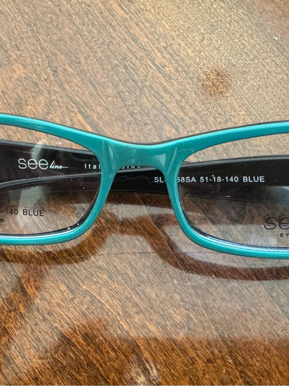 SEEline Rectangular Blue Eyeglass Frames